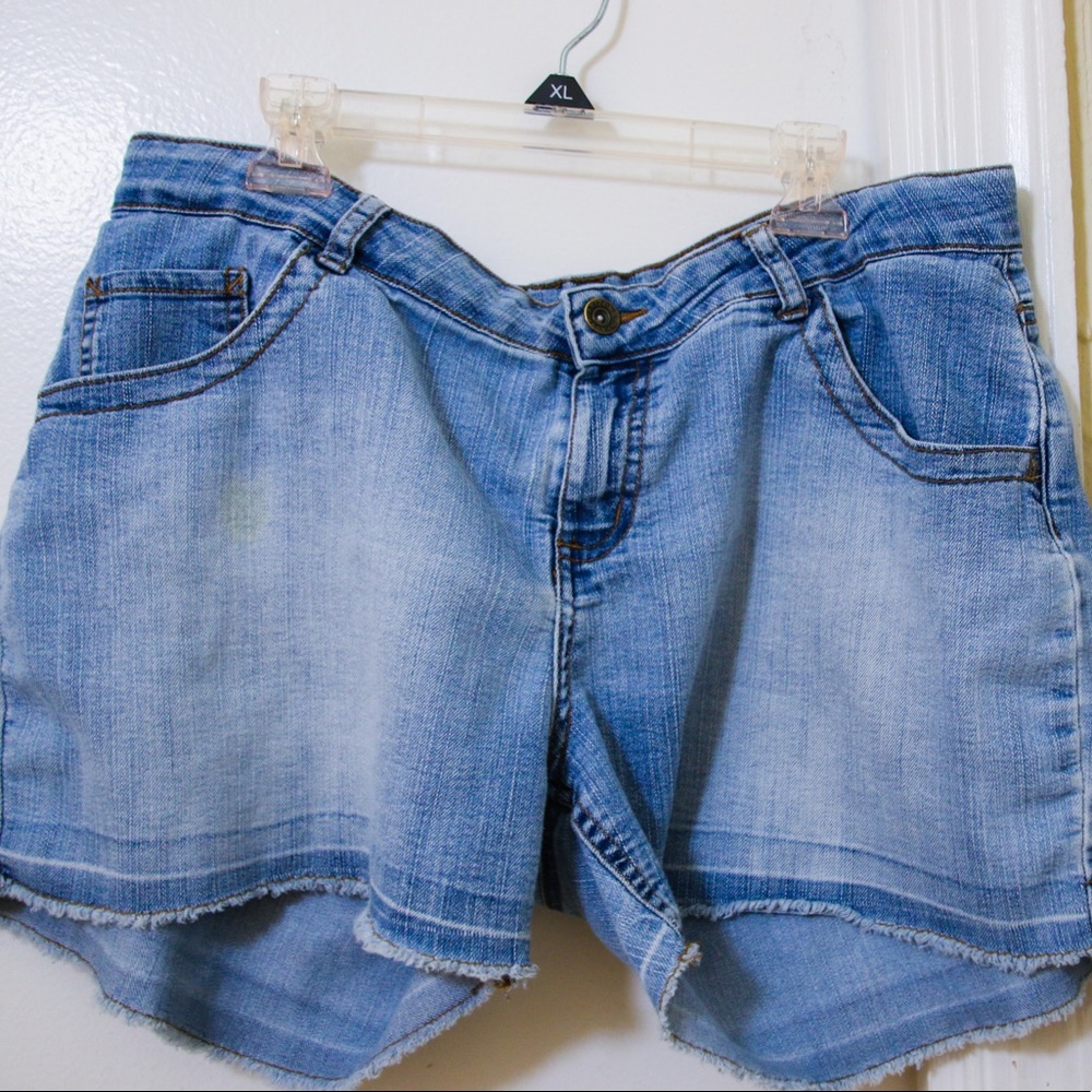 midi shorts light wash jeans size 18 plus